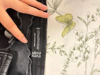 Pantalón ancho Stradivarius negro Talla 32