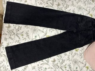 Pantalón ancho Stradivarius negro Talla 32