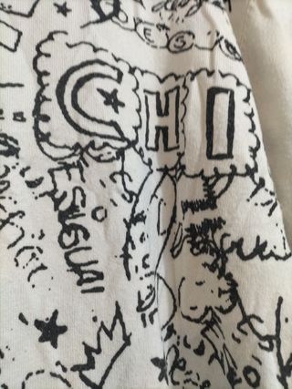 Jersey Desigual Blanco y Negro Talla L