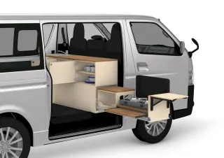 Kit montaje cocina extraíble para camper — guía té
