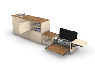 Kit montaje cocina extraíble para camper — guía té