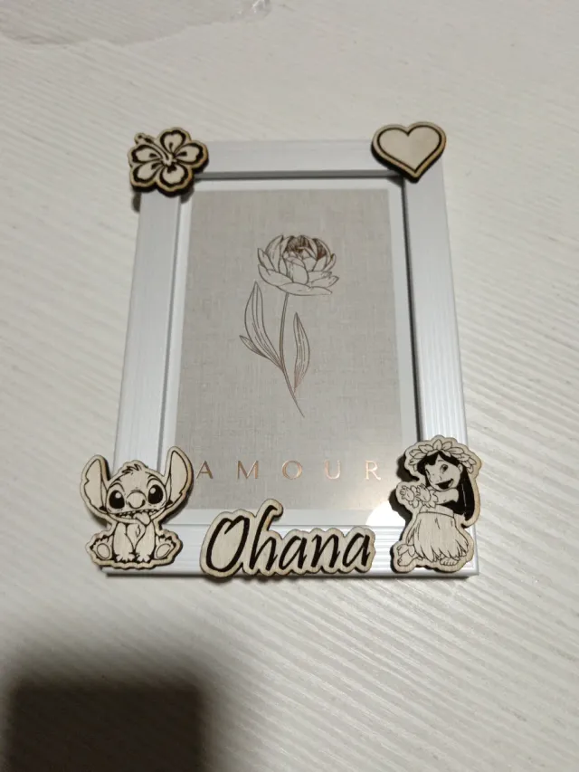 Marco de fotos Lilo y Stitch Ohana