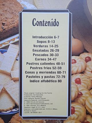 'Para comer en familia' (Libro 1983)