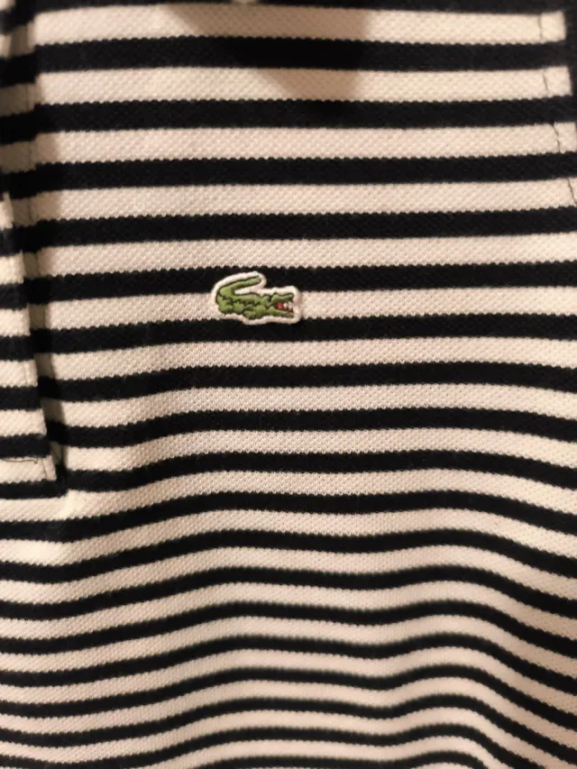 Polo sin mangas Lacoste rayas
