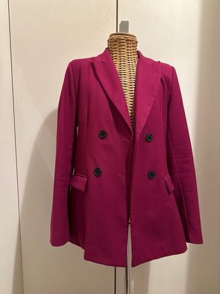 Blazer fucsia doppiopetto