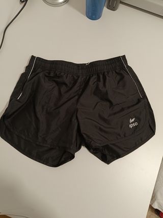 Pantalones cortos de correr negros Ipso
