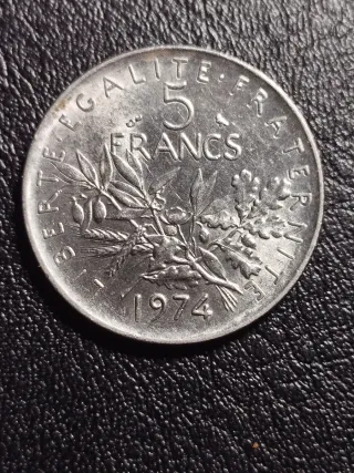 5 Francos Franceses 1974