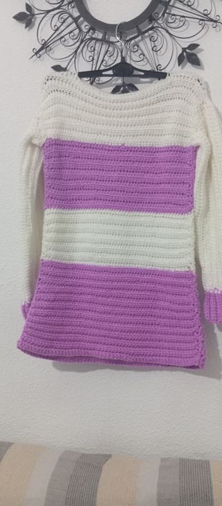 Jersey lana hecho a mano