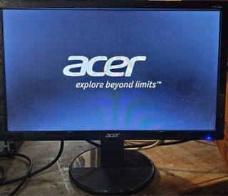 Computadora HP Negra + monitor acer 