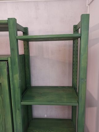 Estantería IVAR Ikea con mesa plegable
