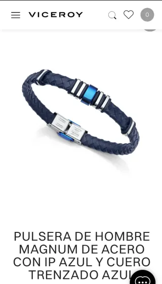 Pulsera Viceroy Magnum Hombre IP Azul Trenzado