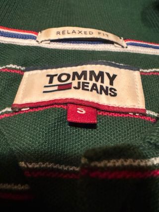 Polo Tommy Hilfiger Verde Rayas