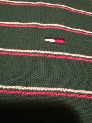 Polo Tommy Hilfiger Verde Rayas