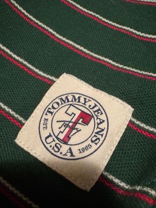 Polo Tommy Hilfiger Verde Rayas