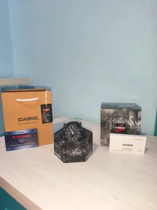 Reloj Casio G-Shock Negro y Plateado