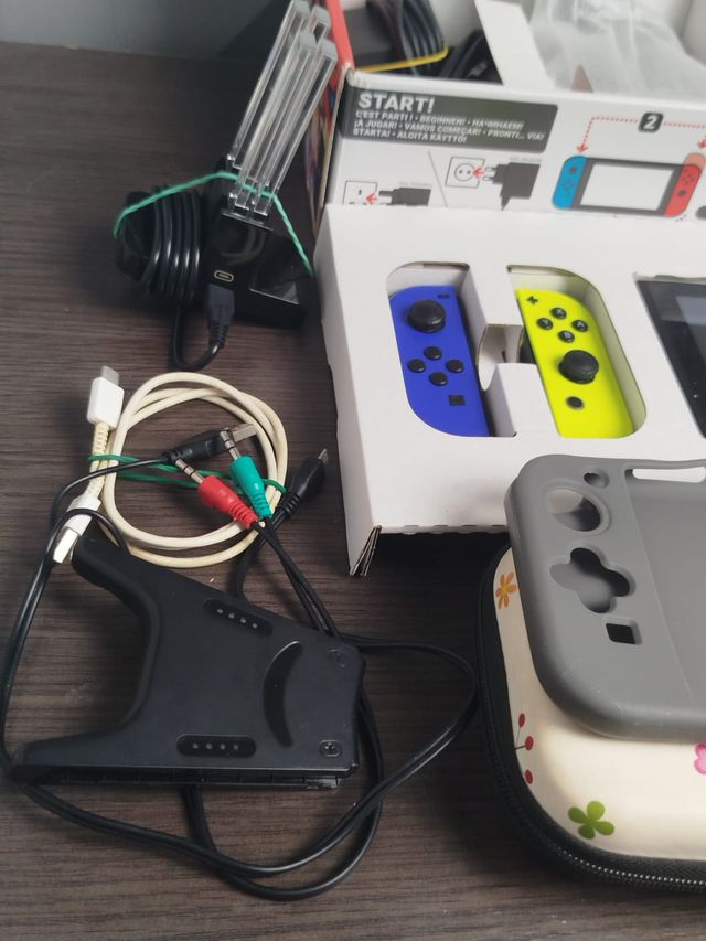 Nintendo Switch com acessórios