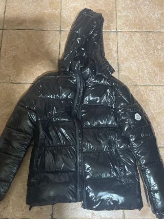 Chaqueta Moncler Negra Brillante
