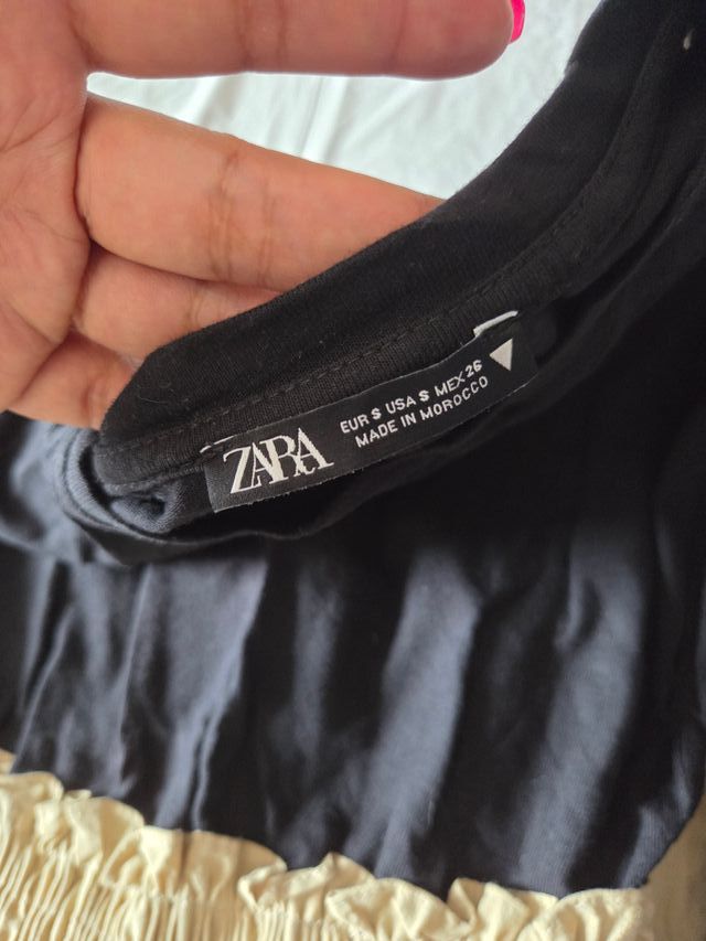 Vestito Zara nero e beige