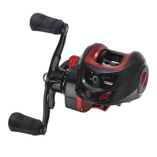 Carrete de Pesca Casting Negro/Rojo