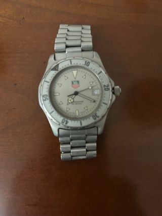 TAG Heuer Reloj Beige y Plateado
