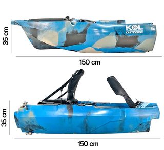 Kayak pedales modular Whale one