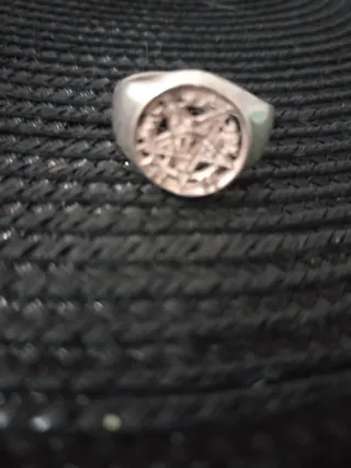 Anillo Plata Hombre Morado