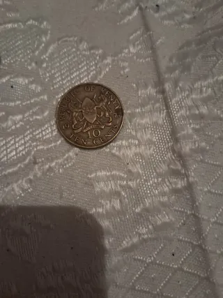 Moneda Antigua de Kenia Jomo Kenyatta
