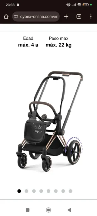 Silla de paseo Cybex Priam + batería