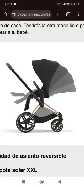 Silla de paseo Cybex Priam + batería