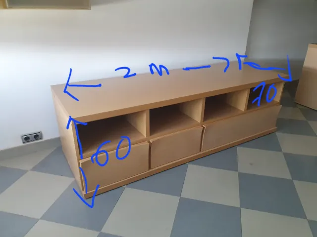 Mueble Comedor Madera Beige/Marrón. URGE VENTA