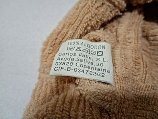 Albornoz de algodón nuevo talla única