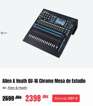 Mixer digitale Allen & Heath QU-16