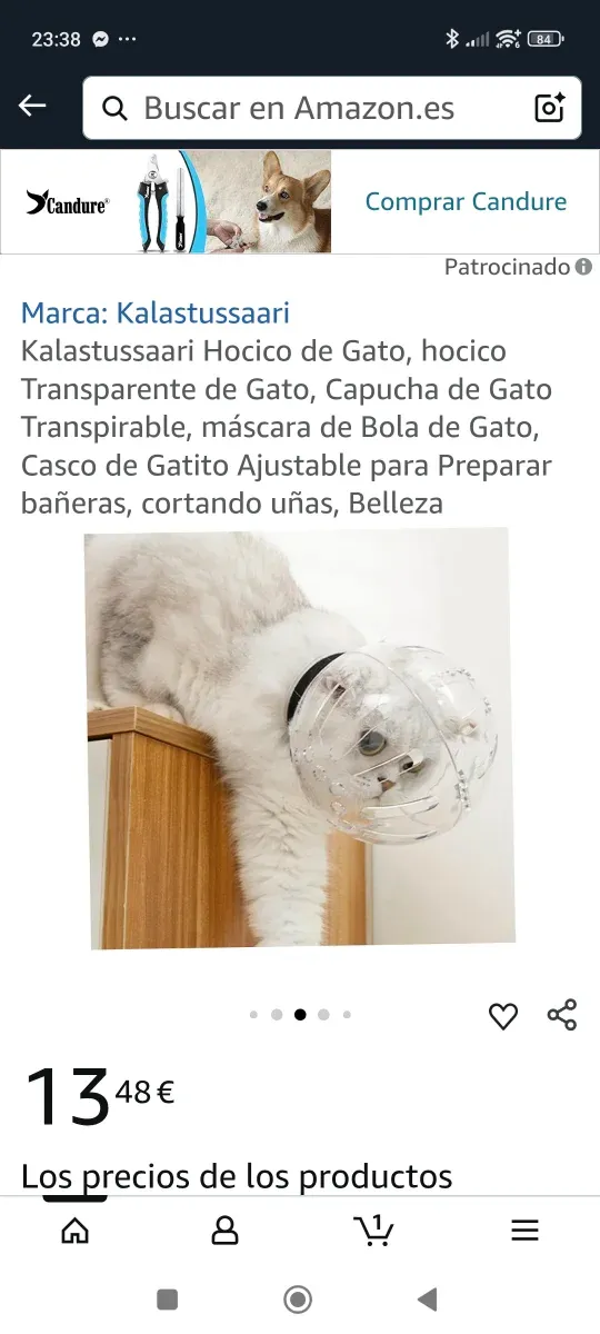 Bozal Transparente para Gato