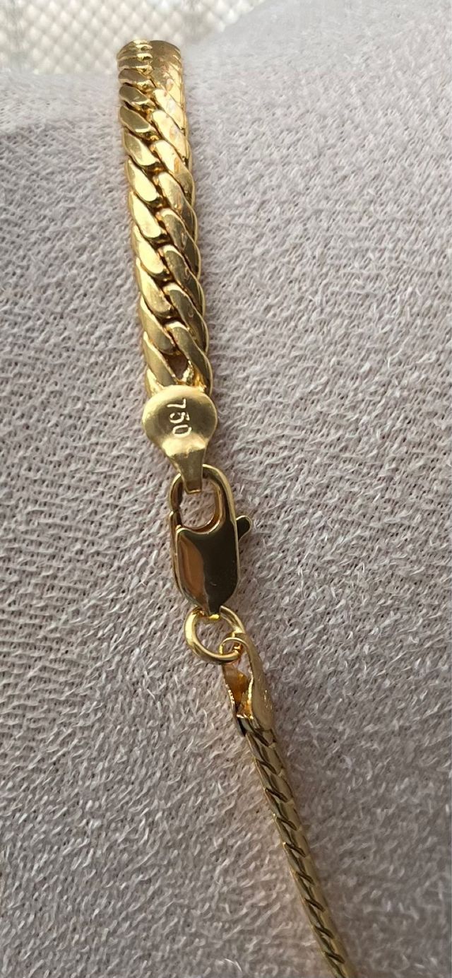 Collana modello serpente 750 placcato