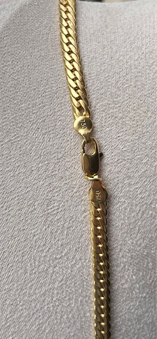 Collana modello serpente 750 placcato