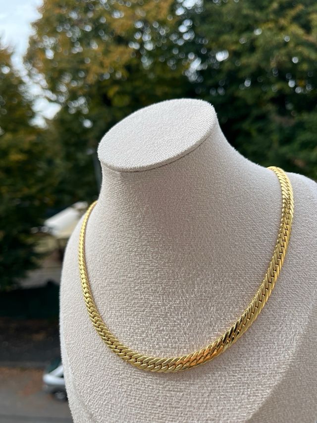 Collana modello serpente 750 placcato