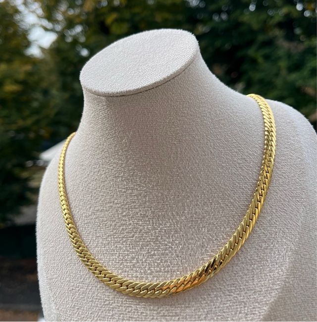 Collana modello serpente 750 placcato