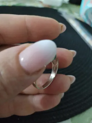 Anillo Plata Hombre Piedra Marrón Ovalada