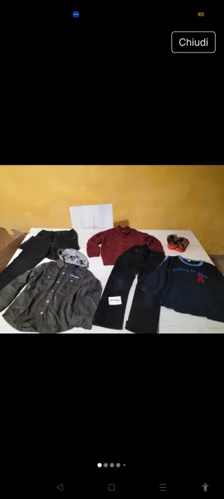 Lotto Set 25 capi abbigliamento bambino 4/5 anni