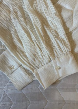 Blusa Mango Teen Blanca Botones
