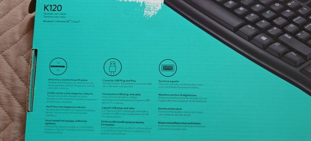 Tastiera Logitech K120 USB Cablata