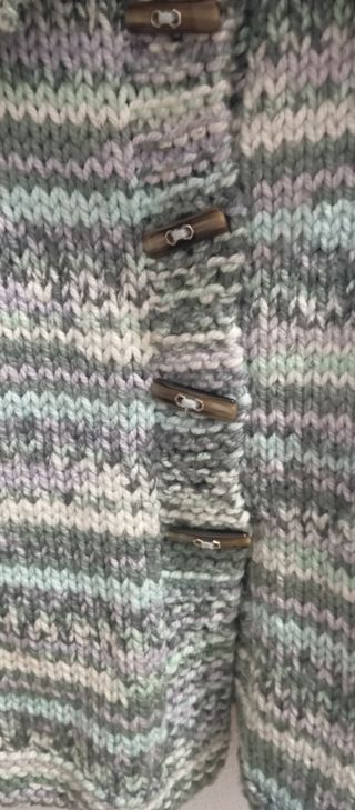 Chaqueta de lana tejida a mano