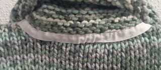 Chaqueta de lana tejida a mano