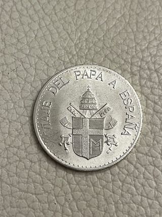 Moneda conmemorativa Viaje del Papa a España