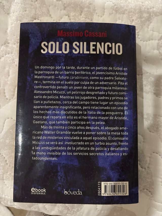 Solo solencio- Novela negra