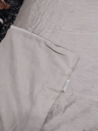 EDREDON  ACOLCHADO FINO BEIGE+GRIS