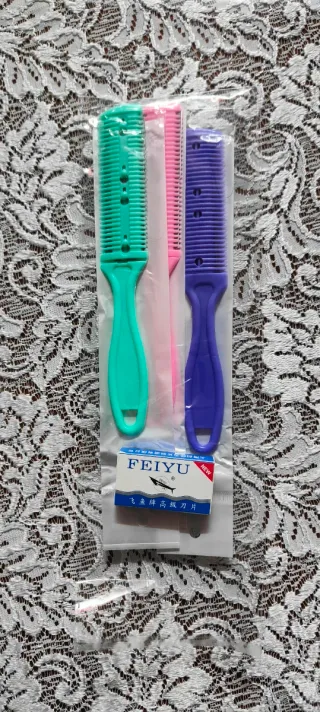 Peine Navaja para Cabello (3 Piezas)