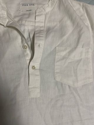 Camicia Lino Bianca Pier One
