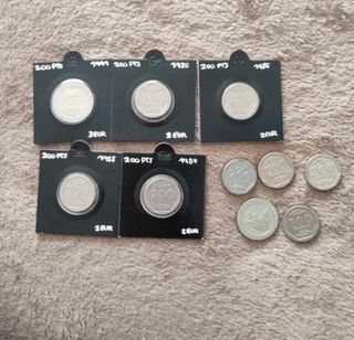 10 monedas 200 Pesetas 