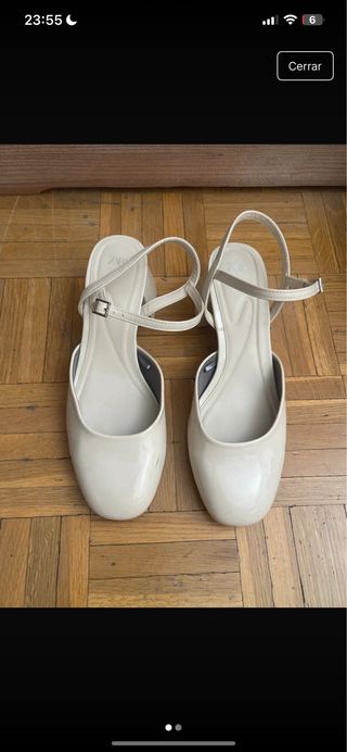 Zapatos salón Zara Beige